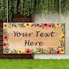 Personalised wooden hanging - wooden,