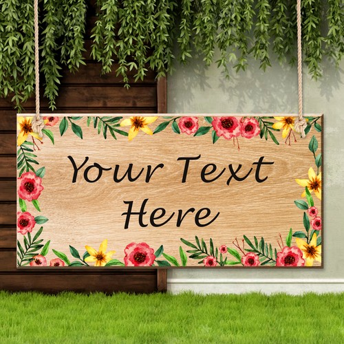 Personalised wooden hanging - wooden,