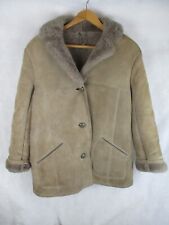 Vintage Retro Ladies Baileys of Glastonbury Sheepskin/Sheerling Coat  UK Size 14