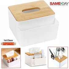Bamboo Lid Tissue Dispenser
