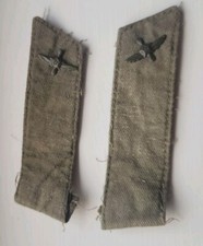 WW2 Russian Soviet Army Airborne Subdued Green M35 Tunic Collar Tabs  ORIGINAL 