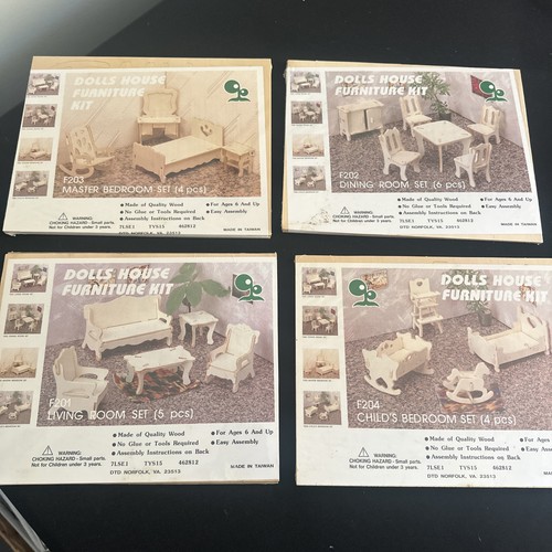 Dolls house furniture - house, sets