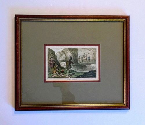 1845 salmon fishing antique - salmon,