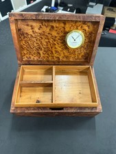**Burr Wood Cigar Humidor Box