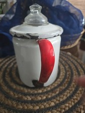 VTG Red/White Enamelware