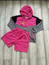 pink nike miller short set