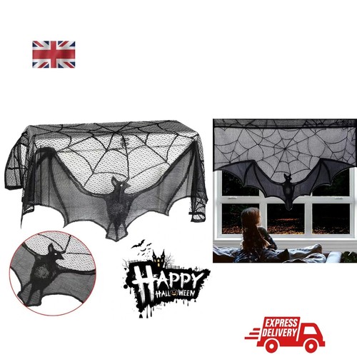 Lace curtain halloween - lace,