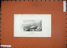 Old Antique Print 1846