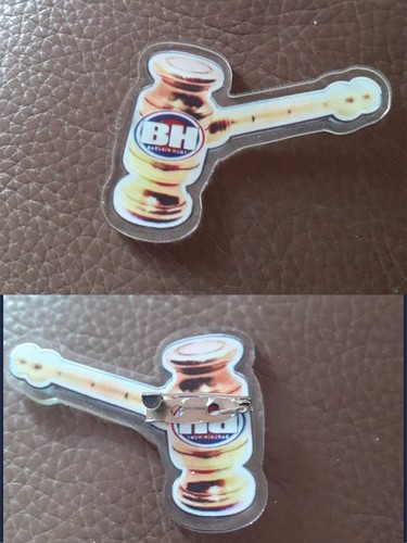Golden gavel pin - pin, bbc