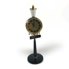 Vtg. RHYTHM Alarm Clock Moulin Rouge Lamp Post Mechanical Working