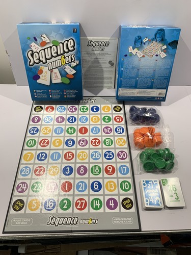 Sequence numbers board game - numbers,