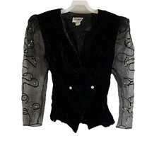 Vintage 80s Womens 12 Velour