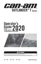 Can Am Owners Manual Book 2020