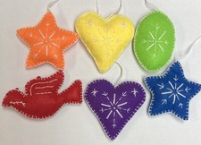 Set of 6 Handmade christmas