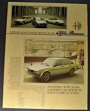 1978 Alfa Romeo Brochure 2000