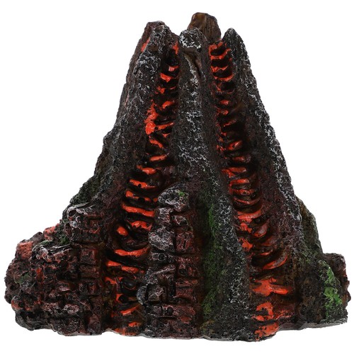 Volcano fish tank ornaments - volcano,