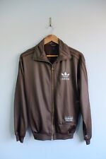 Rare Adidas Chile 62’ Tracksuit jacket S Brown trefoil wetlook Originals 2006