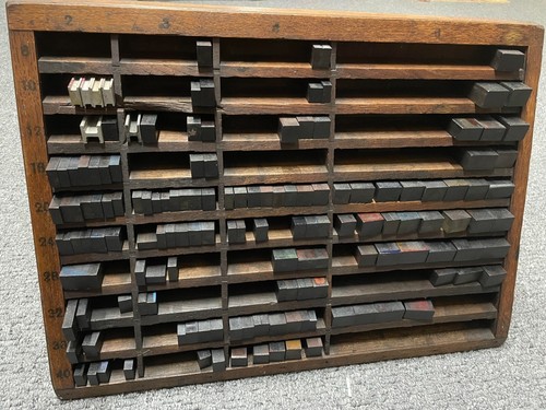 Letterpress furniture cabinet