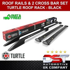 ROOF RACK RAILS & CROSS BARS SET LONG BLACK FOR MERCEDES CITAN 2012-ON