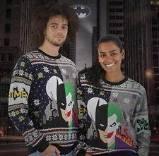 Batman Vs The Joker Ugly Christmas Xmas Jumper Sweater by Numskull Rare