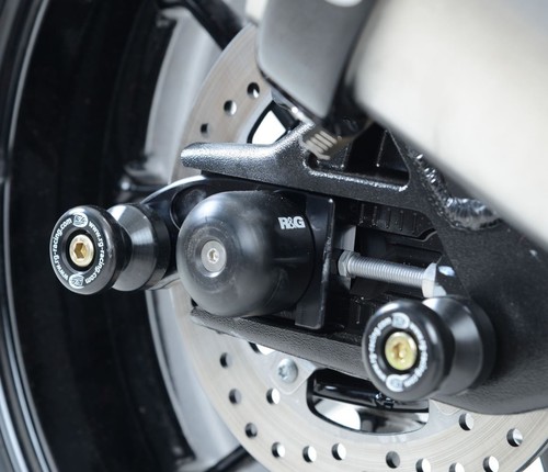 Swingarm protectors black - swingarm,