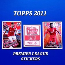 Topps Premier League 2011 Stickers EPL 2010 2011 Merlin