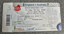 USED CRICKET TICKET ** ENGLAND