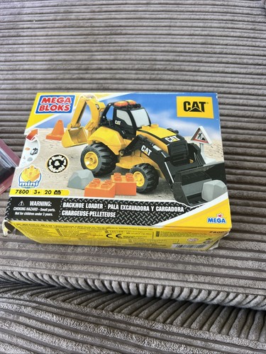 Mega bloks cat backhoe loader - mega,
