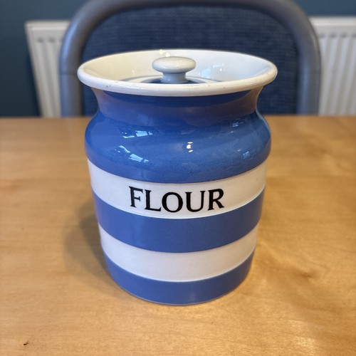 Green cornishware flour - cornishware,