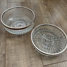 Cut Glass Fruit Bowl And