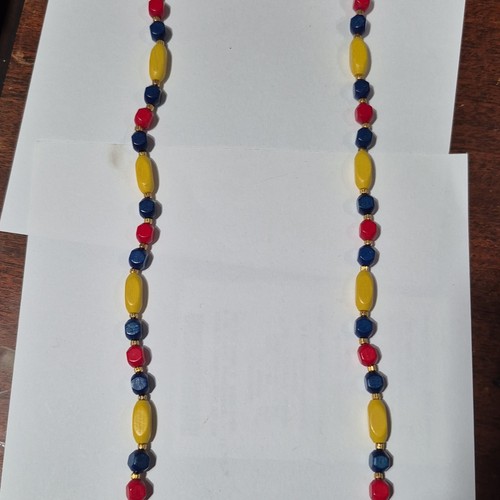 Multicolor plastic beaded - multicolor,
