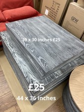 Pub, Bar, Restaurant, Cafe Wooden Rectangular Grey Grained Table Tops