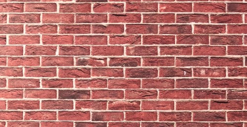 Embossed red brick - red,