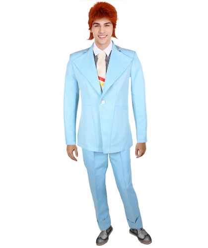 David bowie suit s blue - suit,