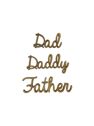 Dad daddy father words 6cm - dad,