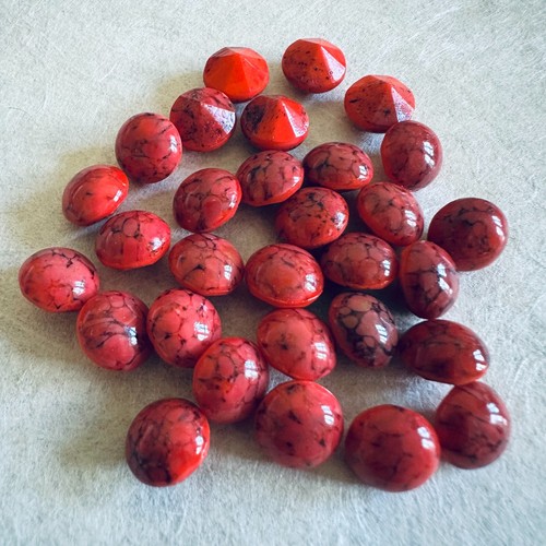 Bc248 vintage glass stones - vintage,