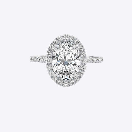 Platinum diamond ring - platinum,