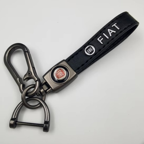 Fiat genuine leather - genuine, keyring
