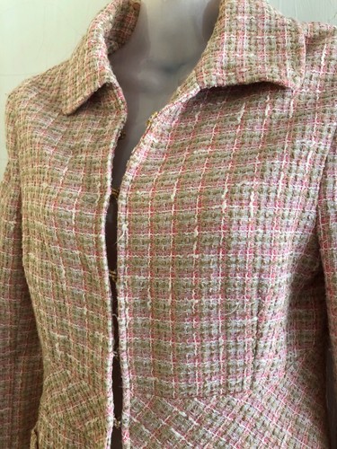 Pink tweed boucle weave - h&m,