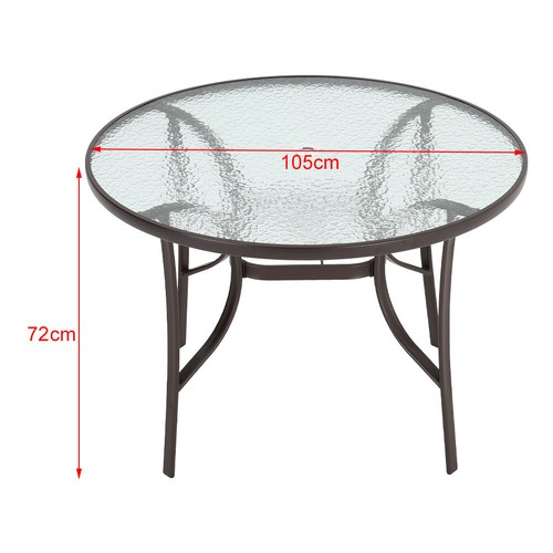 Tempered glass dining table - glass,