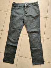 Black Patterned Stretch Jeans - Size 14R - Gok for Tu