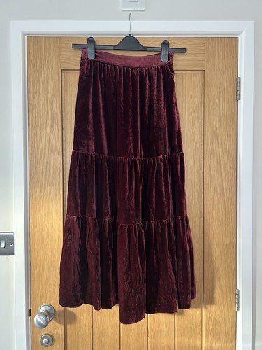 Burgundy velvet long boden - burgundy,