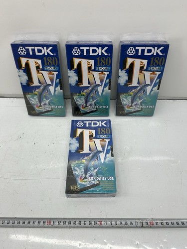 Tdk 180 vhs tapes 3 - tdk, e-180