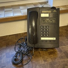 Payphone Solitaire 6000 black coin operated with key retro vintage not tested