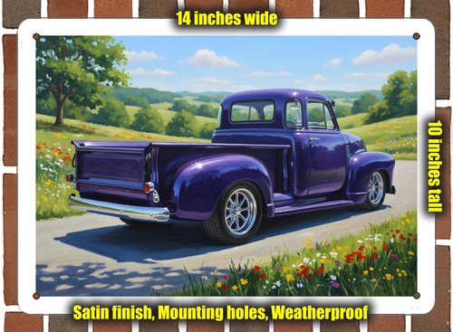 Metal sign 1950 chevrolet - metal,