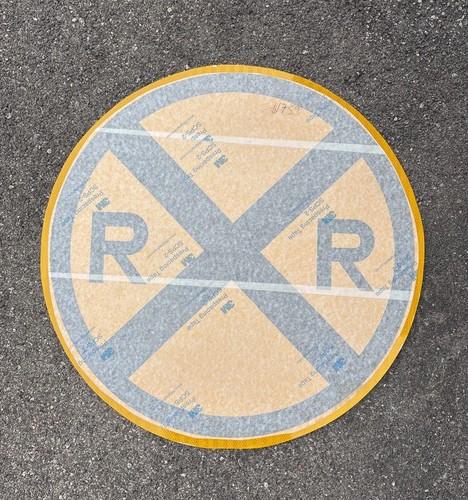 Railroad crossing sign - railroad,