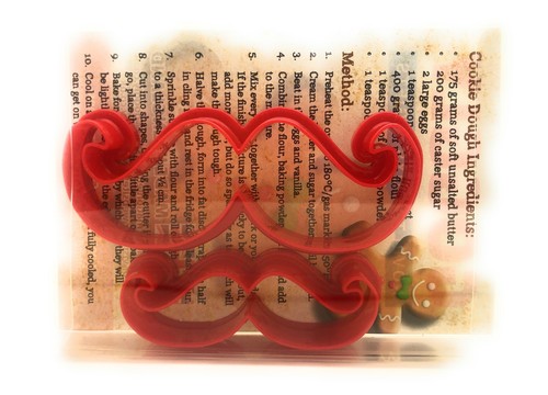Moustache cookie cutter set - moustache,