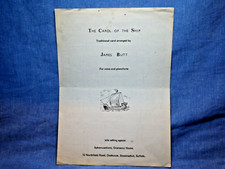 VINTAGE SHEET MUSIC - THE CAROL OF THE SHIP - VOICE & PIANO
