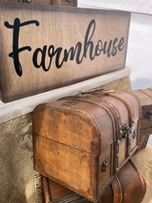 Farmhouse sign, Wooden sign