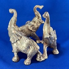 Brass elephant ring heavy